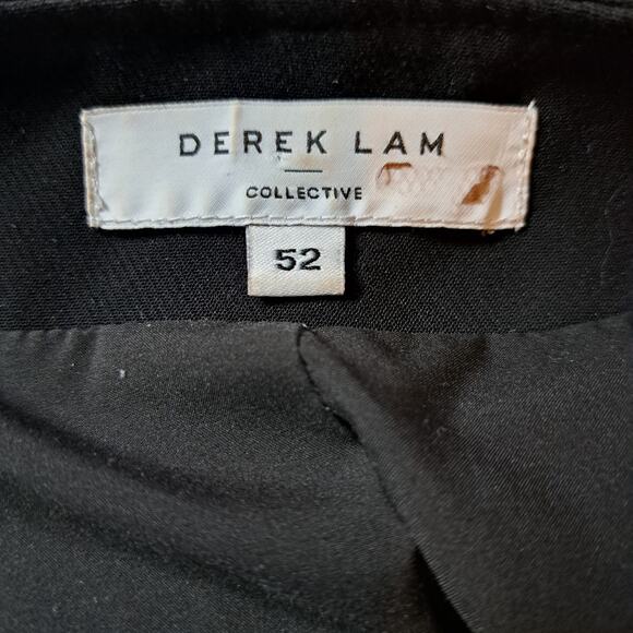 DEREK LAM Collective Black Military Jacket Blazer Size  16 - Picture 8 of 13